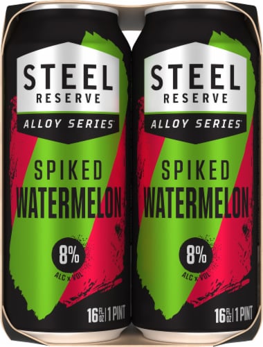Steel Reserve Alloy Series Spiked Watermelon Malt Beverage Perspective: left