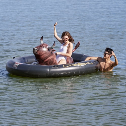 Inflatable bull for swimming sales pool