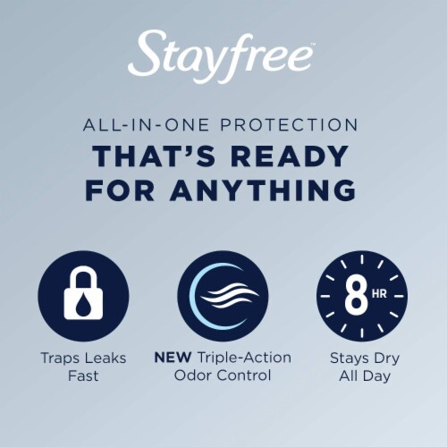 Stayfree Ultra Thin Pads With Wings Overnight Absorbency Unscented