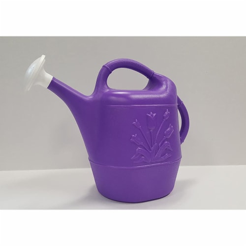 Union Products 63068 Indoor/Outdoor 2 Gallon Plastic Plant Watering Can, Purple Perspective: left