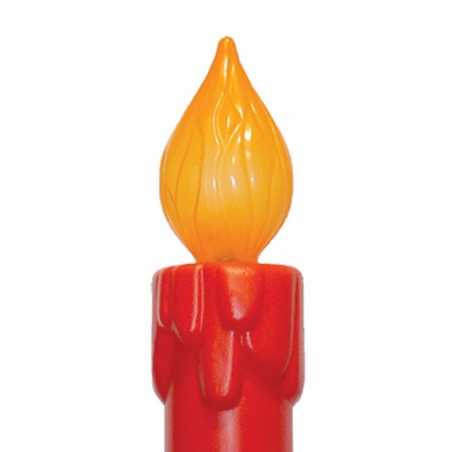 Union Christmas Illuminated Lighted 39 Inch Noel Candle with Cord and Light, Red Perspective: left