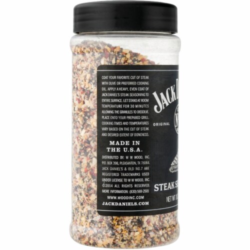 Jack Daniel's 10.25 Oz. Barbecue Steak Seasoning Shake Spice 01763 Perspective: left