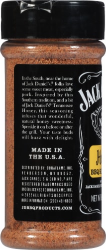 Jack Daniel's® Old No. 7 Brand Honey BBQ Seasoning Perspective: left