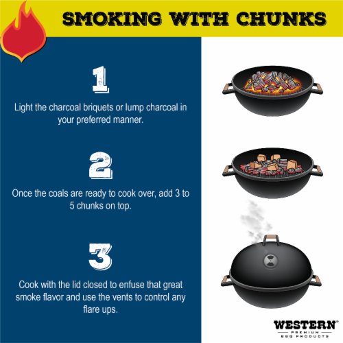 Western® Apple BBQ Cooking Chunks Perspective: left