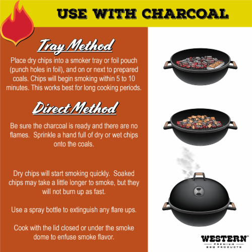 Western® BBQ Smoking Chips - Hickory Perspective: left