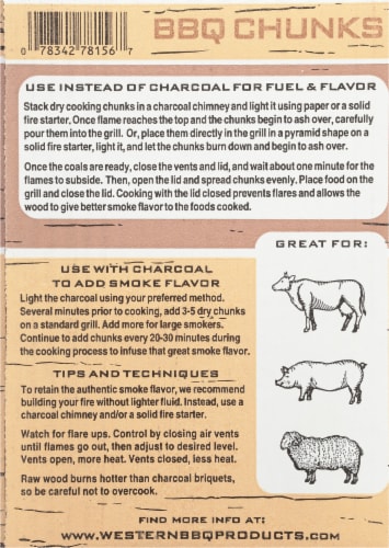 Western® Pecan BBQ Cooking Chunks Perspective: left