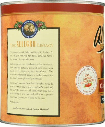 Allegro™ Classic Italian Pizza Sauce Perspective: left