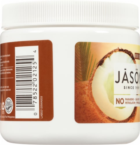 Jason Smoothing Unrefined Coconut Oil Perspective: left