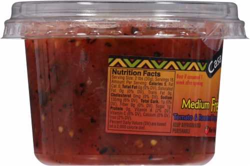 Casa Sanchez Medium Fresh Roasted Salsa Perspective: left