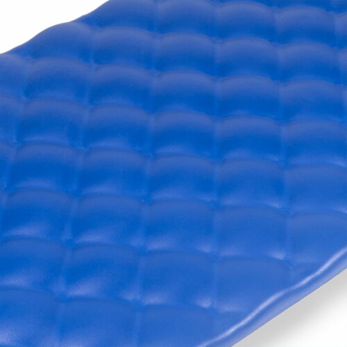 Big Joe Aquaria Roll-Up 1-Person Swimming Pool Checked Luxury Lounge Float, Blue Perspective: left