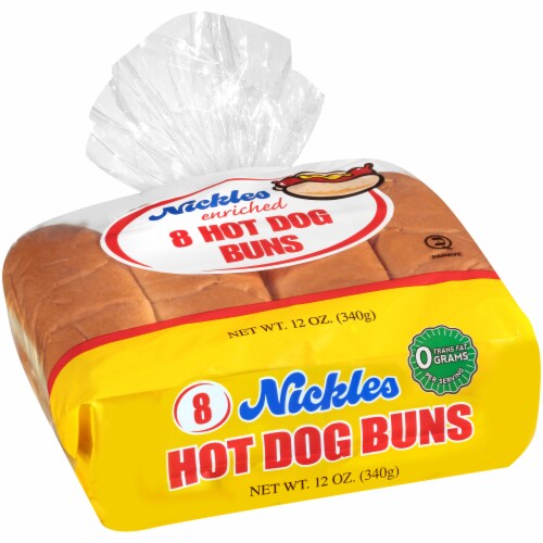 Nickles Enriched White Hot Dog Buns Perspective: left