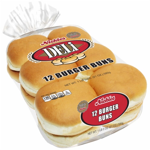 Nickles Deli Burger Buns Perspective: left