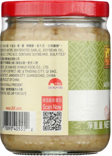 Lee Kum Kee Minced Garlic Perspective: left