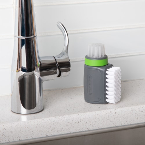 Progressive International Fruit & Veggie Brush Perspective: left
