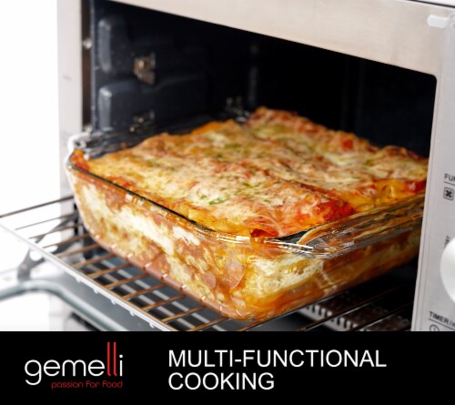 Gemelli Home Oven, Professional Grade Convection Oven with Built-In Rotisserie Perspective: left