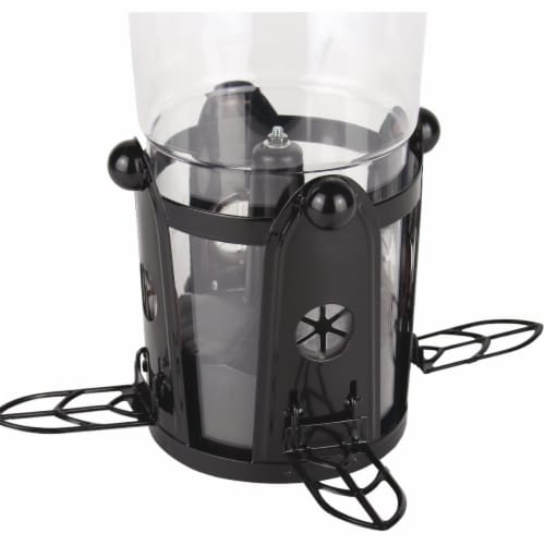 Perky-Pet Squirrel-Be-Gone Max Clear Plastic Bird Feeder with Flexports Perspective: left