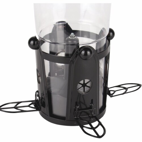 Perky-Pet Squirrel-Be-Gone Max Clear Plastic Bird Feeder with Flexports Perspective: left