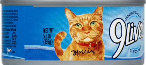 9Lives® Tender Morsels with Real Ocean Whitefish & Tuna in Sauce Wet Cat Food Perspective: left