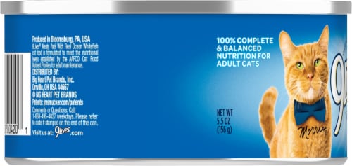 9Lives® Ocean Whitefish Dinner Wet Cat Food Perspective: left