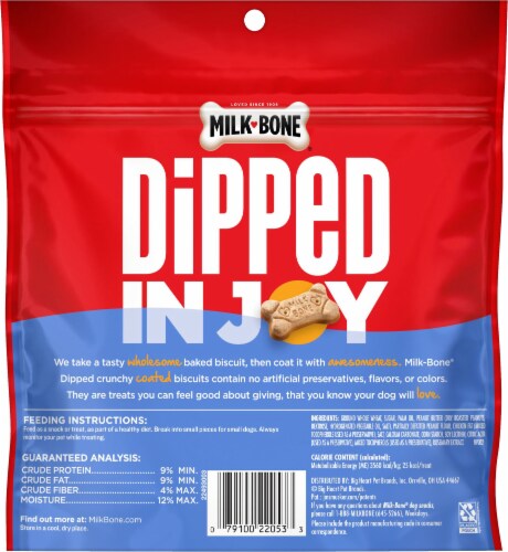 Milk-Bone® Dipped Peanut Butter Dog Treats Perspective: left
