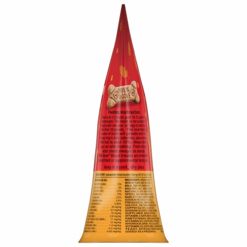 Milk-Bone® Pup-kin Spice Small Dog Biscuits Bag Perspective: left