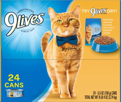 9Lives® Chicken & Beef Favorites Wet Cat Food Variety Pack Perspective: left