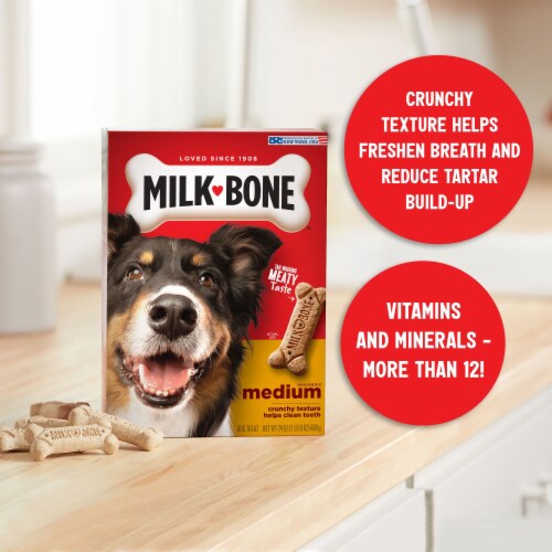 Milk-Bone Original Biscuits, Medium Dog Treats Perspective: left