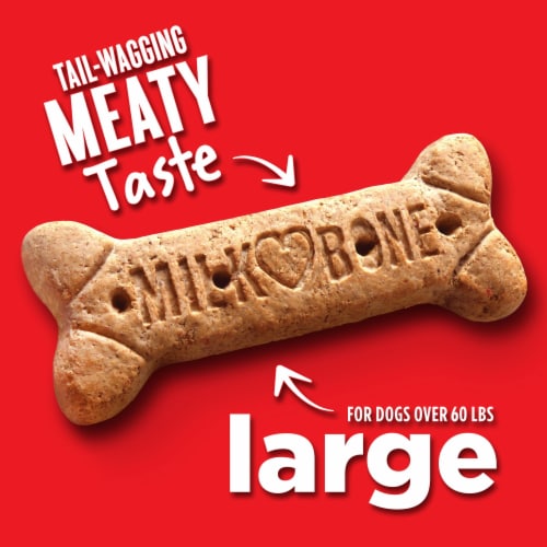 Milk-Bone Original Dog Biscuits, Large Crunchy Dog Treats Perspective: left