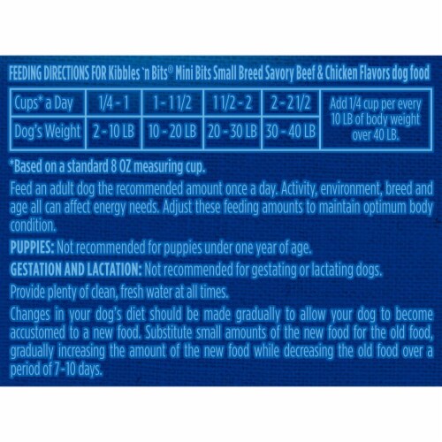 Kibbles 'n Bits® Mini Bits Small Breed Dry Dog Food Savory Beef & Chicken Flavors Perspective: left