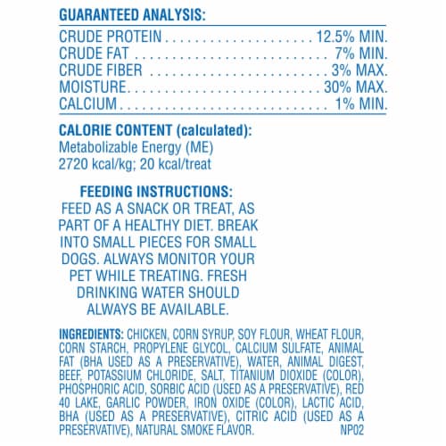 Canine Carry Outs Beef Flavor Dog Treats, 4.5 oz Bag Perspective: left