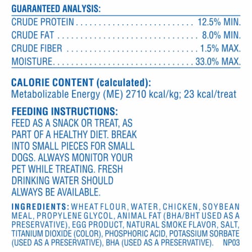 Canine Carry Outs Chicken Flavor Dog Treats Perspective: left