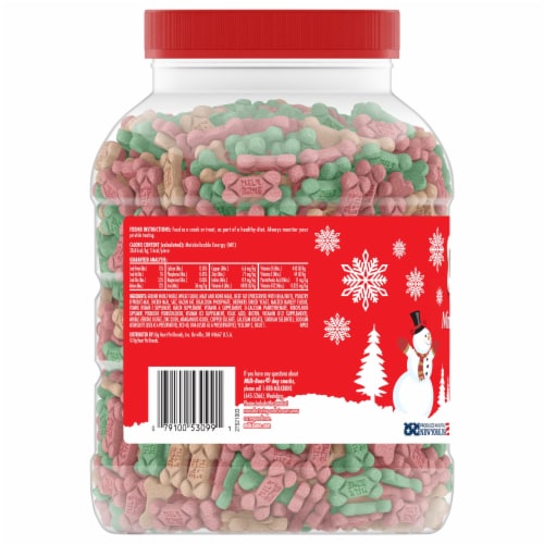 Milk-Bone Holiday Flavor Minis Dog Snacks Perspective: left