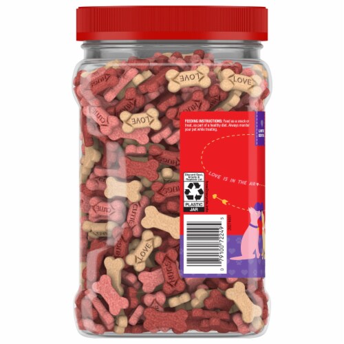 Milk-Bone® Valentine Mini Sweetheart Dog Biscuits Perspective: left