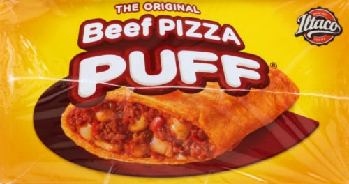 Iltaco Foods Beef Pizza Puffs Perspective: left