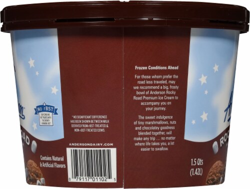 Anderson™ Dairy Rocky Road Ice Cream Tub Perspective: left