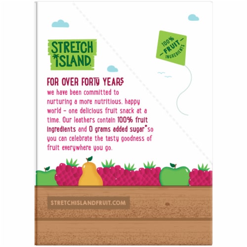Stretch Island Original Fruit Leather Raspberry Perspective: left