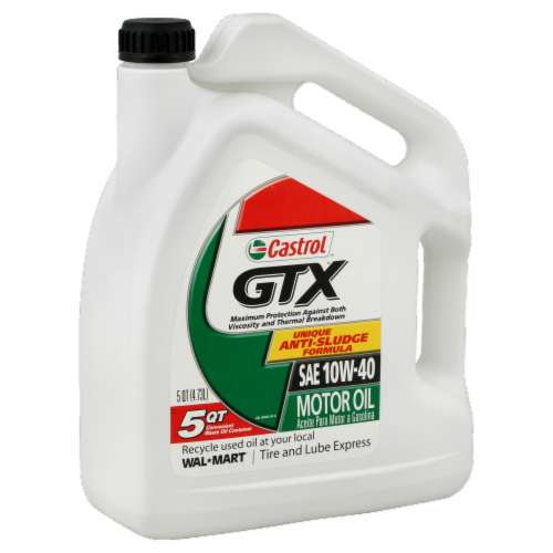 Castrol GTX SAE 10W-40 Motor Oil Perspective: left