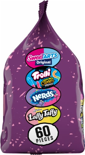 Sweetarts Franken Favorite Mix Halloween Candy Bag Perspective: left