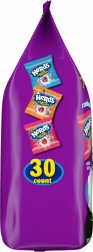Nerds® Assorted Gummy Clusters Halloween Candy Bag Perspective: left