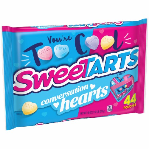 SweeTARTS® Conversation Hearts Valentine Candy Pouches Perspective: left