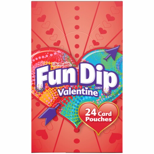 Fun Dip Lik-M-Aid® Valentine Candy & Card Kit Perspective: left