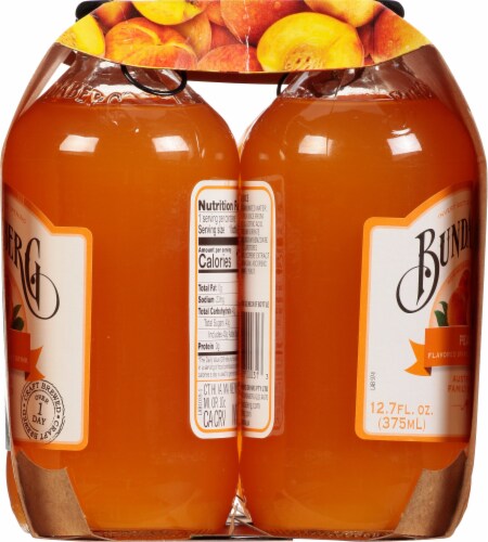 Bundaberg Peach Sparkling Fruit Drink Perspective: left