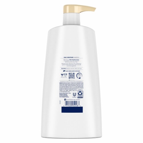 Dove Ultra Care Shampoo for Dry Hair Daily Moisture Shampoo with Bio-Restore Complex Perspective: left