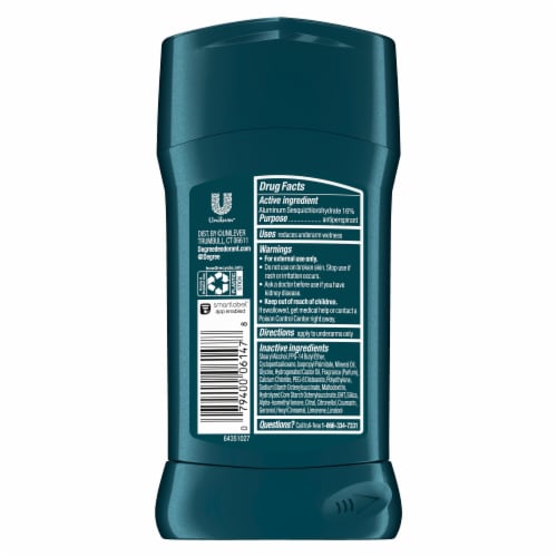 Degree Advanced Men's Antiperspirant Deodorant Stick Adventure Perspective: left