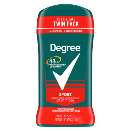 Degree Men Original Protection Sport Antiperspirant Deodorant Perspective: left