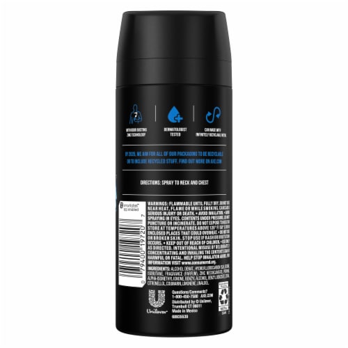 Axe Anarchy Men's Deodorant Spray Dark Pomegranate & Sandalwood Aluminium-Free Perspective: left