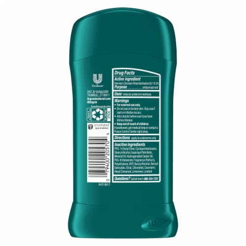 Degree Original Protection Men's Antiperspirant Deodorant Stick Cool Comfort Perspective: left