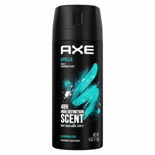 Axe Apollo Men's Deodorant Body Spray Sage & Cedarwood Aluminium-Free Perspective: left