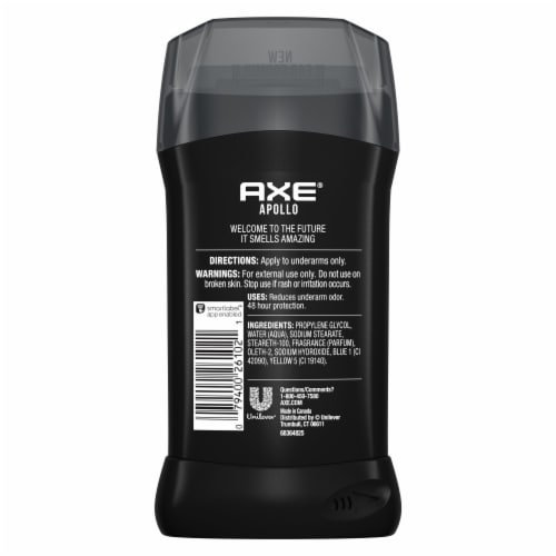 Beïnvloeden te veel Erge, ernstige AXE Men Aluminum-Free Apollo Sage & Cedarwood Dual Action Deodorant Stick,  3 oz - QFC