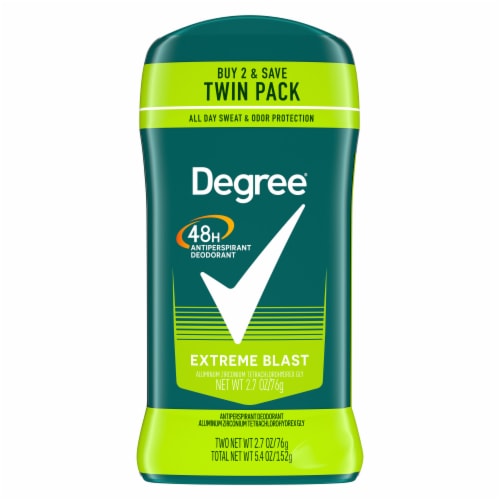 Degree Men Original Protection Extreme Blast Antiperspirant Deodorant Perspective: left